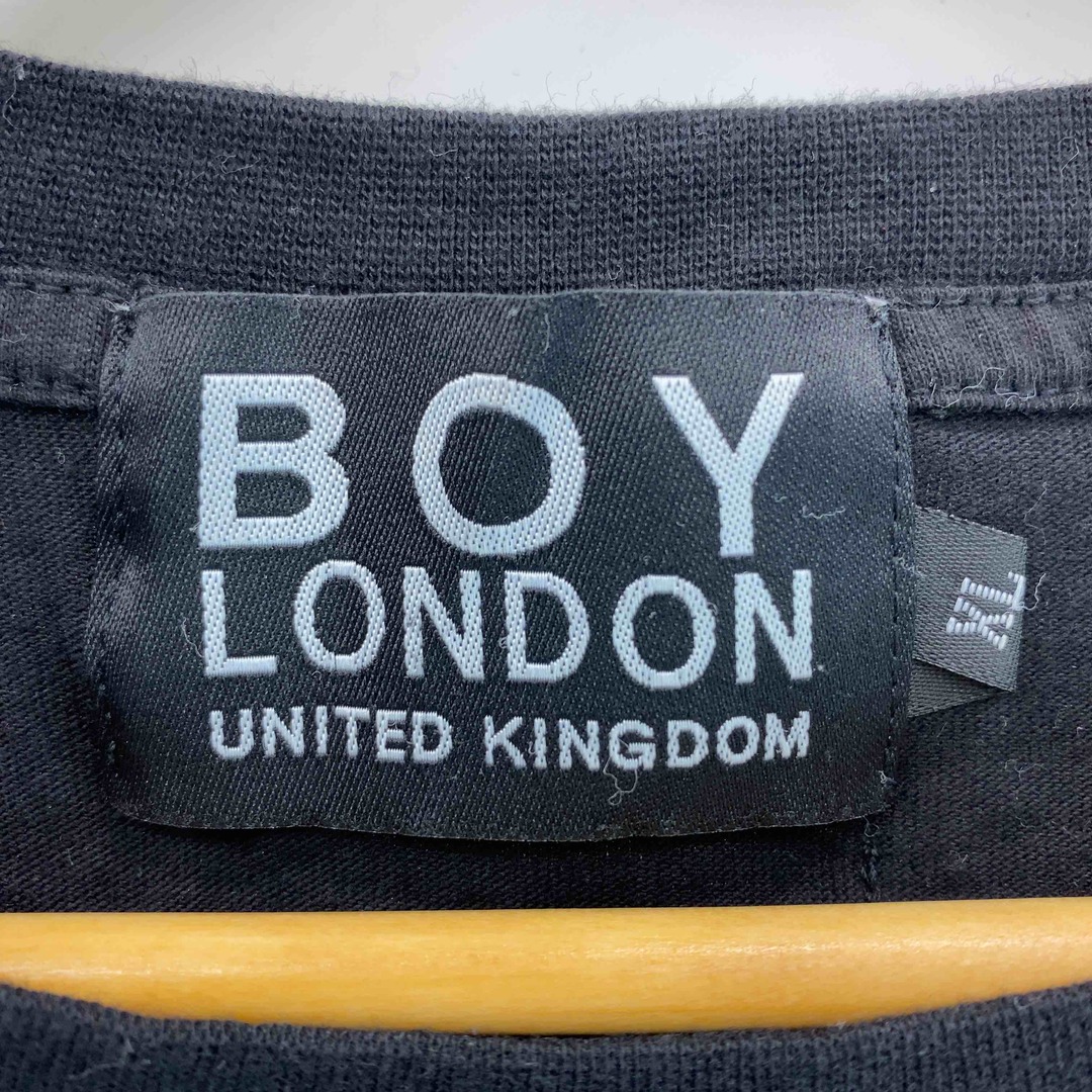 Boy London(ボーイロンドン)のBOY LONDON ボーイロンドン メンズ Tシャツ　半袖　ロゴプリント　黒　総柄 メンズのトップス(Tシャツ/カットソー(半袖/袖なし))の商品写真