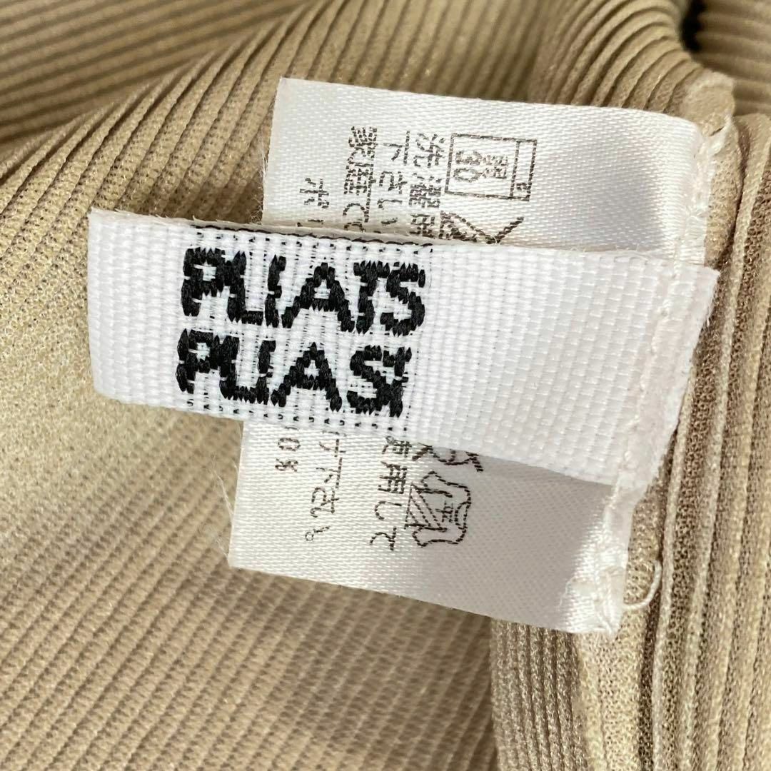 PLEATS PLEASE ISSEY MIYAKE(プリーツプリーズイッセイミヤケ)のプリーツプリーズ　タイダイ柄ハイネックカットソー　ブラウン　3 半袖 レディースのトップス(カットソー(半袖/袖なし))の商品写真