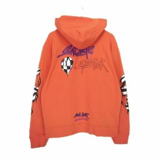 クロムハーツ(Chrome Hearts)のクロムハーツ CHROME HEARTS × マッティボーイ MATTY BOY ■ 【 SWTSHRT PPO U HD PLVR RED 】 アーム ロゴ プリント スウェット プルオーバー パーカー レッド w17382(パーカー)