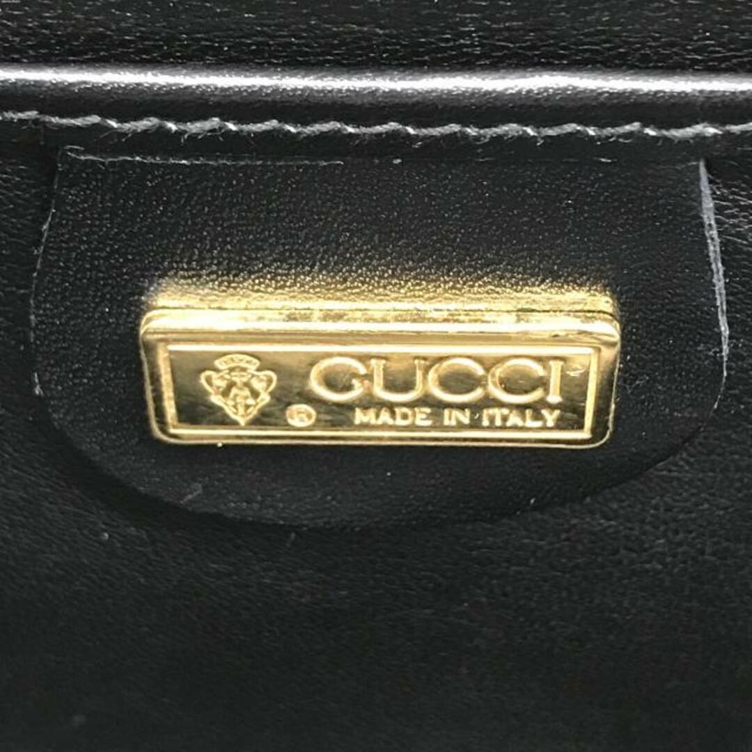 Gucci(グッチ)の良品 GUCCI グッチ クロコ がま口 ショルダー バッグ ブラック k1649 レディースのバッグ(クラッチバッグ)の商品写真