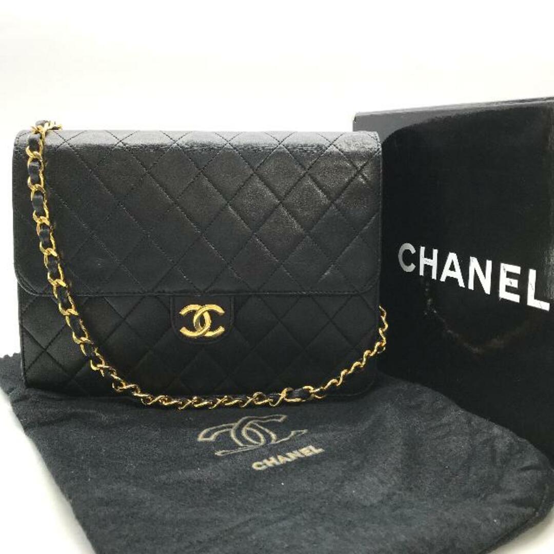 良品 CHANEL シャネル ココマーク マトラッセ ラムスキン プッシュロック チェーン ショルダー バッグ ブラック a2923 | フリマアプリ  ラクマ