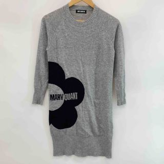 MARY QUANT - MARY QUANT マリークワント 花柄 グレー レディース ニットワンピース