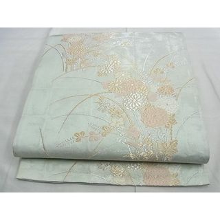 平和屋野田店■六通柄袋帯　唐織　菊花文　金銀糸　逸品　n-te1803(帯)