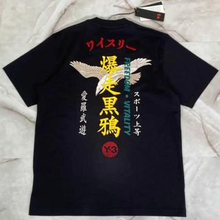 ワイスリー(Y-3)の未使用品　Y-3ワイスリー 爆走黒鴉Tシャツ　ブラック　L ヨウジヤマモト(Tシャツ/カットソー(半袖/袖なし))