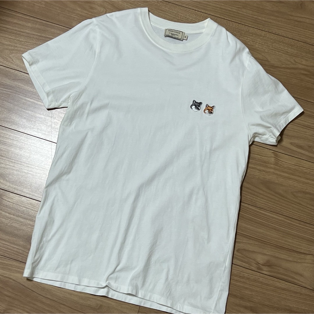 MAISON KITSUNE'(メゾンキツネ)のMAISON KITSUNE メゾンキツネ ダブルフォックス Tシャツ メンズのトップス(Tシャツ/カットソー(半袖/袖なし))の商品写真