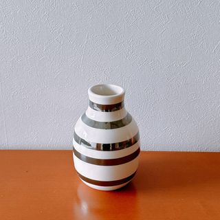 ケーラー(Kahler)のケーラー オマジオ フラワーベース Sサイズ シルバー KAHLER 花瓶(花瓶)