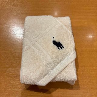 ラルフローレン(Ralph Lauren)のラルフローレンウォッシュタオル　ラージウィンドウペイン　オフホワイト(タオル/バス用品)