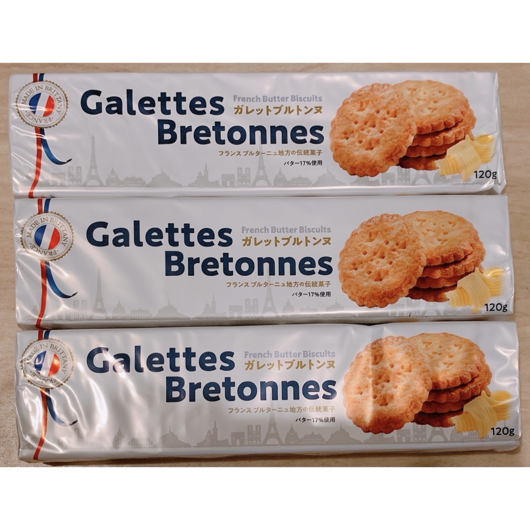 フランス産 クッキー  ガレットブルトンヌ 3パックセット 食品/飲料/酒の食品(菓子/デザート)の商品写真
