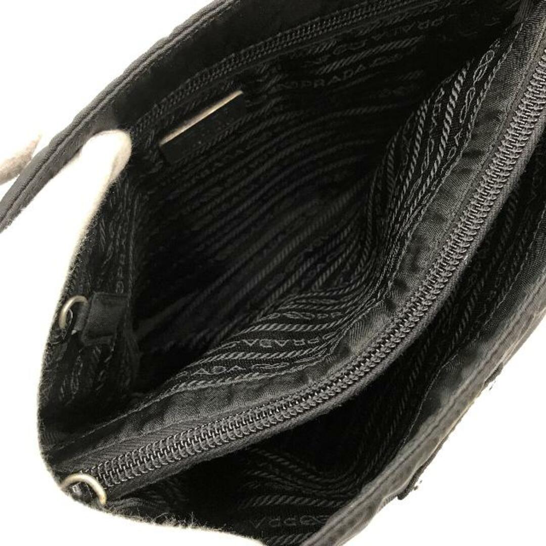 PRADA(プラダ)の良品 PRADA プラダ テスート ナイロン ロゴプレート チェーン ショルダー バッグ ブラック k1621 レディースのバッグ(ショルダーバッグ)の商品写真