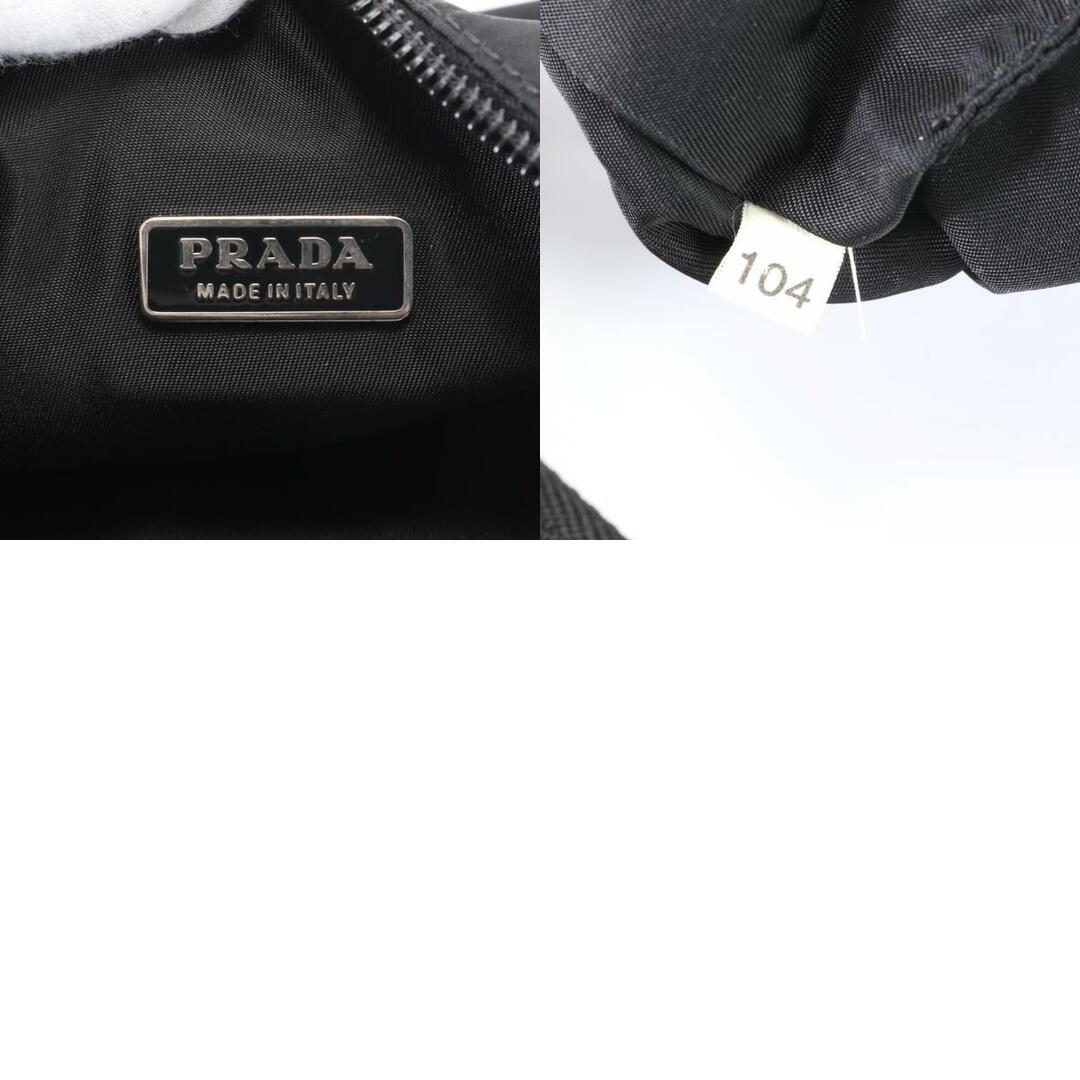 PRADA(プラダ)の新品同様 プラダ テスート ナイロン 三角ロゴ ハンドバッグ トート トップハンドル ブラック ショルダー 定番 レディース EEE U6-9 レディースのバッグ(ハンドバッグ)の商品写真