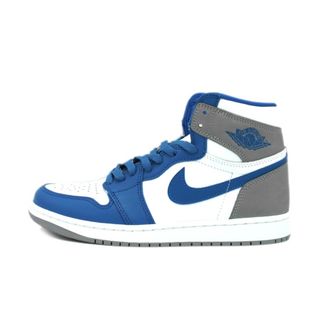 ナイキ(NIKE)のナイキ NIKE ■ 【 AIR JORDAN 1 HIGH OG True Blue DZ5485 410 】 エア ジョーダン 1 ハイ トゥルー ブルー スニーカー f21368(スニーカー)