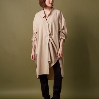 プラージュ(Plage)の【極美品】FUHAM シャツワンピース ロングワンピ(シャツ/ブラウス(長袖/七分))