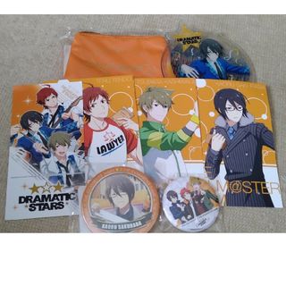 バンダイナムコエンターテインメント(BANDAI NAMCO Entertainment)の美品　DRAMATICSTARS　グッズ　セット　缶バッジ　ポーチ　SideM(バッジ/ピンバッジ)