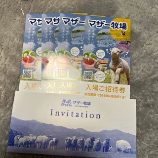 マザー牧場  入園券４枚セット 6月30日迄(遊園地/テーマパーク)