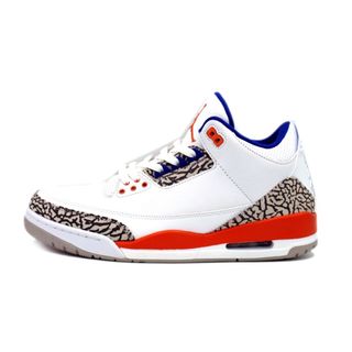 ナイキ(NIKE)のナイキ NIKE ■ 【 AIR JORDAN 3 RETRO Knicks 136064 148 】 エア ジョーダン 3 レトロ ニックス スニーカー f21370(スニーカー)