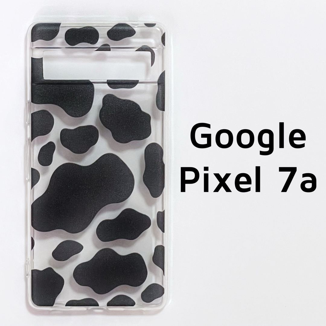 Google Pixel 7a クリア 牛柄 ソフトケース カバー 透明 スマホ/家電/カメラのスマホアクセサリー(Androidケース)の商品写真