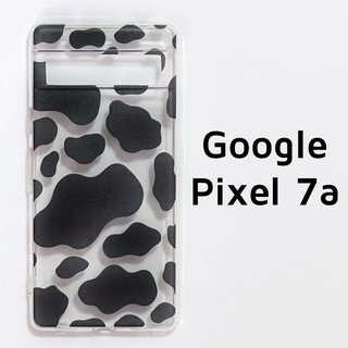 Google Pixel 7a クリア 牛柄 ソフトケース カバー 透明(Androidケース)