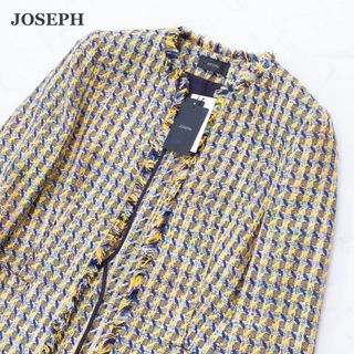 ジョゼフ(JOSEPH)の【JOSEPH】ジョセフ　ツイードジャケット　未使用タグ付き　イエロー(ノーカラージャケット)