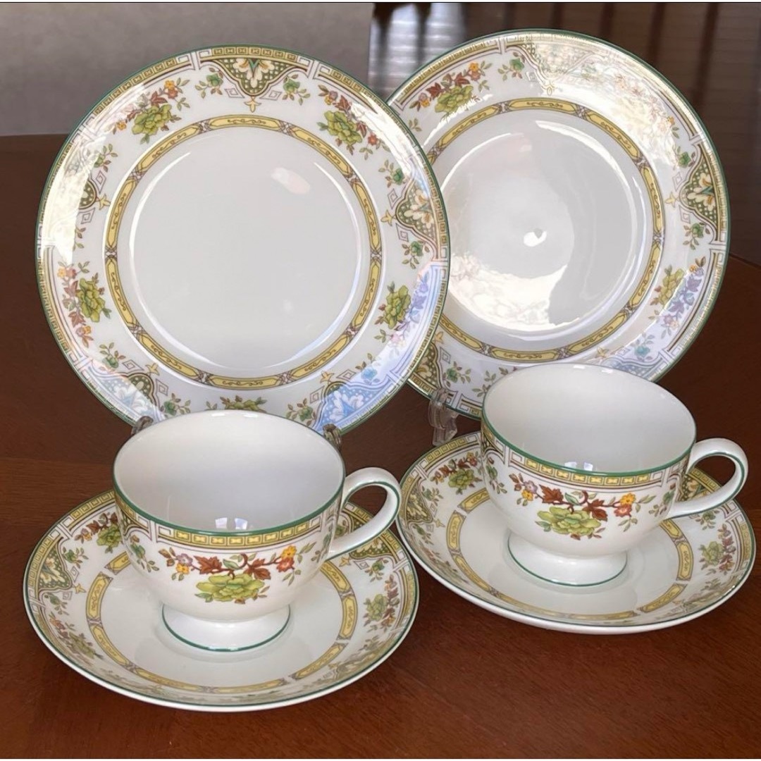 WEDGWOOD(ウェッジウッド)の【レア美品】ウェッジウッド★タマリスク★珈琲ポットセット インテリア/住まい/日用品のキッチン/食器(グラス/カップ)の商品写真