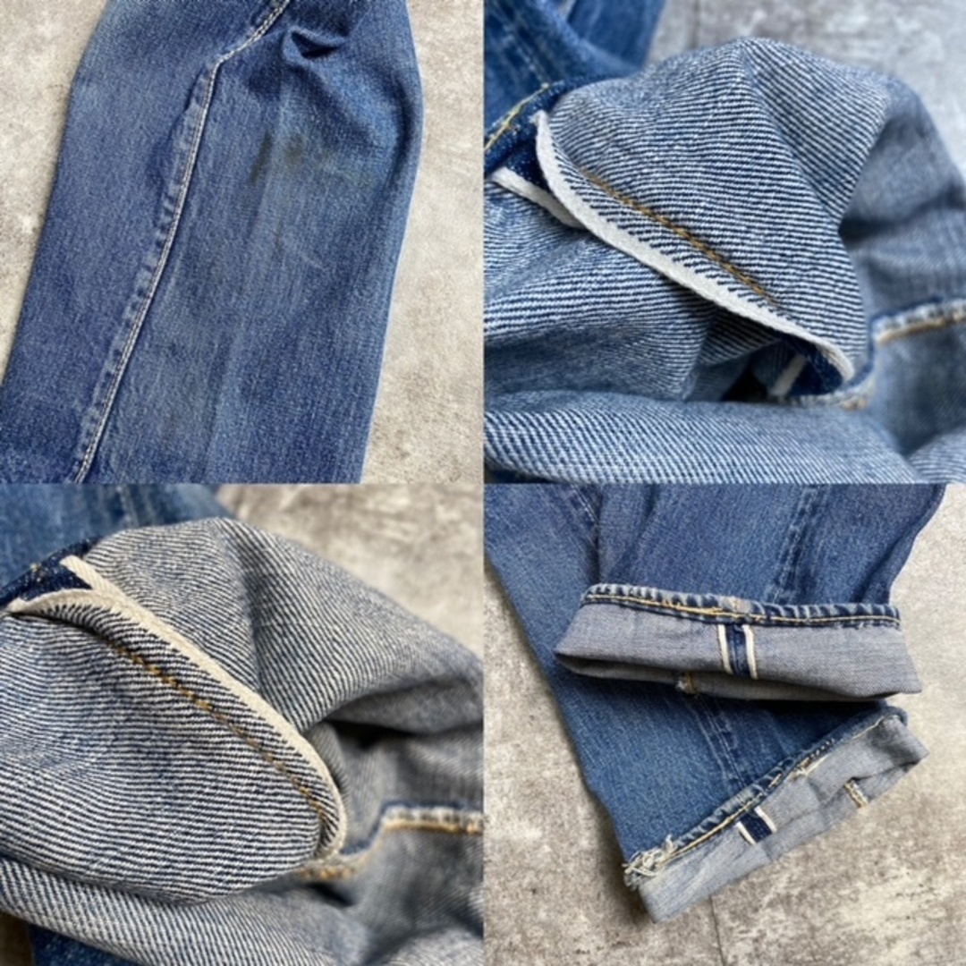 Levi's(リーバイス)のジャンクコンディション 60's Levi's 503BXX 最終 デニム 刻印W 赤耳 BIG E 赤タブ リペア ヴィンテージ 296U メンズのパンツ(デニム/ジーンズ)の商品写真