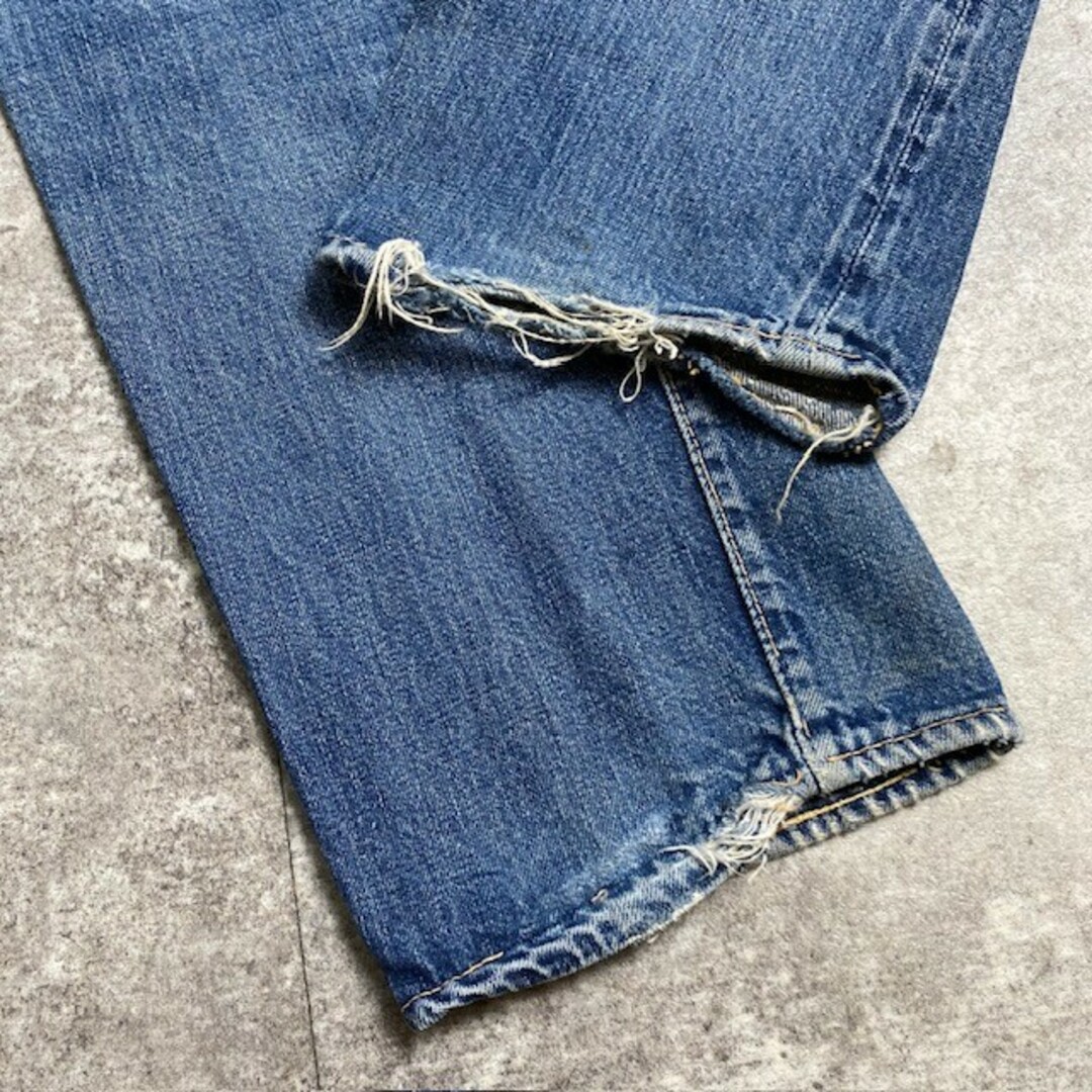 Levi's(リーバイス)のジャンクコンディション 60's Levi's 503BXX 最終 デニム 刻印W 赤耳 BIG E 赤タブ リペア ヴィンテージ 296U メンズのパンツ(デニム/ジーンズ)の商品写真