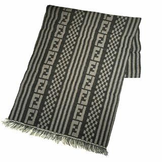 FENDI - フェンディ FENDI ストール マフラー ズッカ柄 ウール 美品 FENDI - フェンディ FENDI ストール マフラー ズッカ柄 ウール 美品