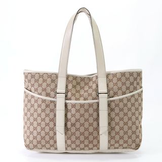 グッチ(Gucci)のグッチ GGキャンバス 153238 トート バッグ ショルダー ビジネス 通勤 書類鞄 本革 紳士 レザー A4 メンズ YYM U11-5(トートバッグ)