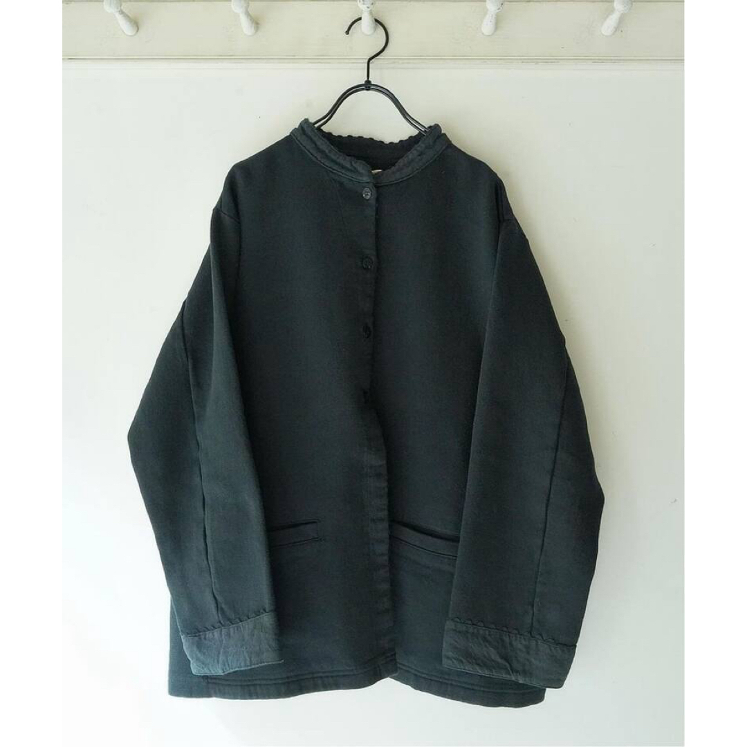 JOURNAL STANDARD(ジャーナルスタンダード)の【chimala】 KNIT DENIM STANDCOLLAR JACKET レディースのジャケット/アウター(ノーカラージャケット)の商品写真