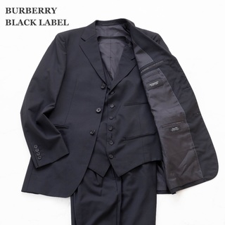 バーバリーブラックレーベル(BURBERRY BLACK LABEL)の【BURBERRY BLACK LABEL】3ピース　super120　XL(セットアップ)