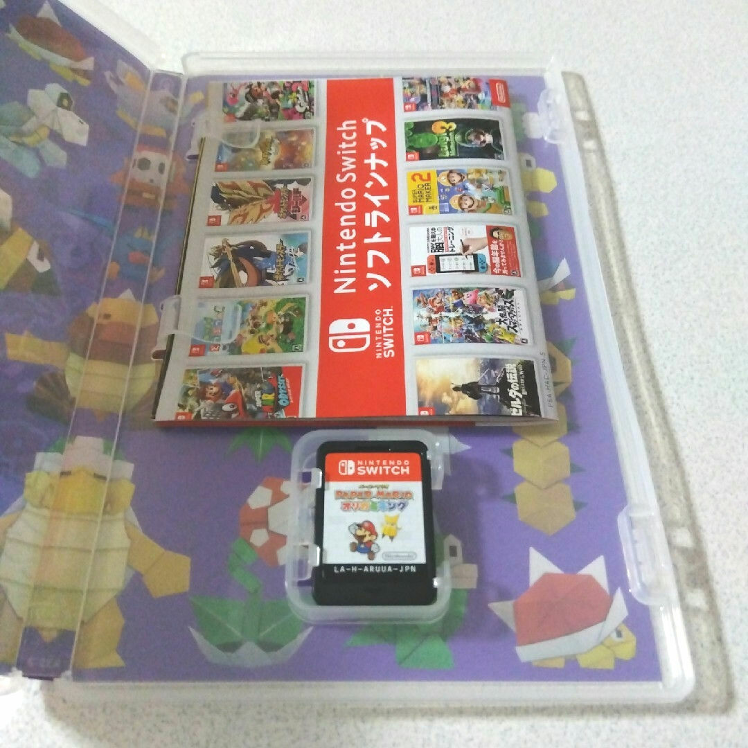 Nintendo Switch(ニンテンドースイッチ)のペーパーマリオ オリガミキング エンタメ/ホビーのゲームソフト/ゲーム機本体(家庭用ゲームソフト)の商品写真