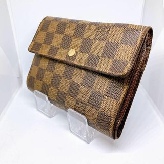 ルイヴィトン(LOUIS VUITTON)の740 ルイヴィトン ダミエエベヌ　二つ折り財布　長財布　インターナショナル(長財布)