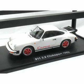 1/18 ポルシェ 911 カレラ 3.2 クラブスポーツ 1989 ホワイト(ミニカー)