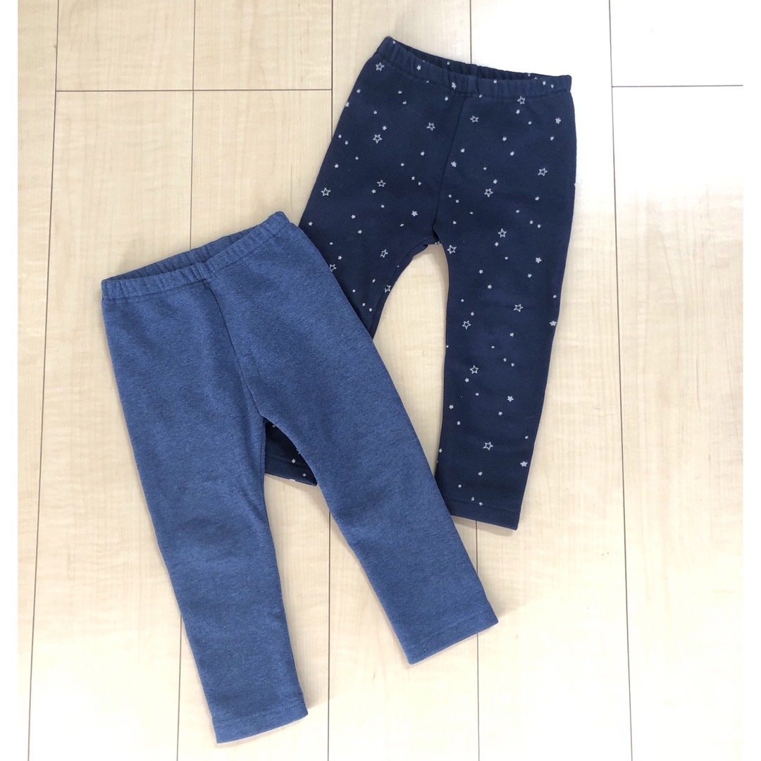 UNIQLO(ユニクロ)のユニクロ　レギンス　裏起毛　90 キッズ/ベビー/マタニティのキッズ服女の子用(90cm~)(パンツ/スパッツ)の商品写真