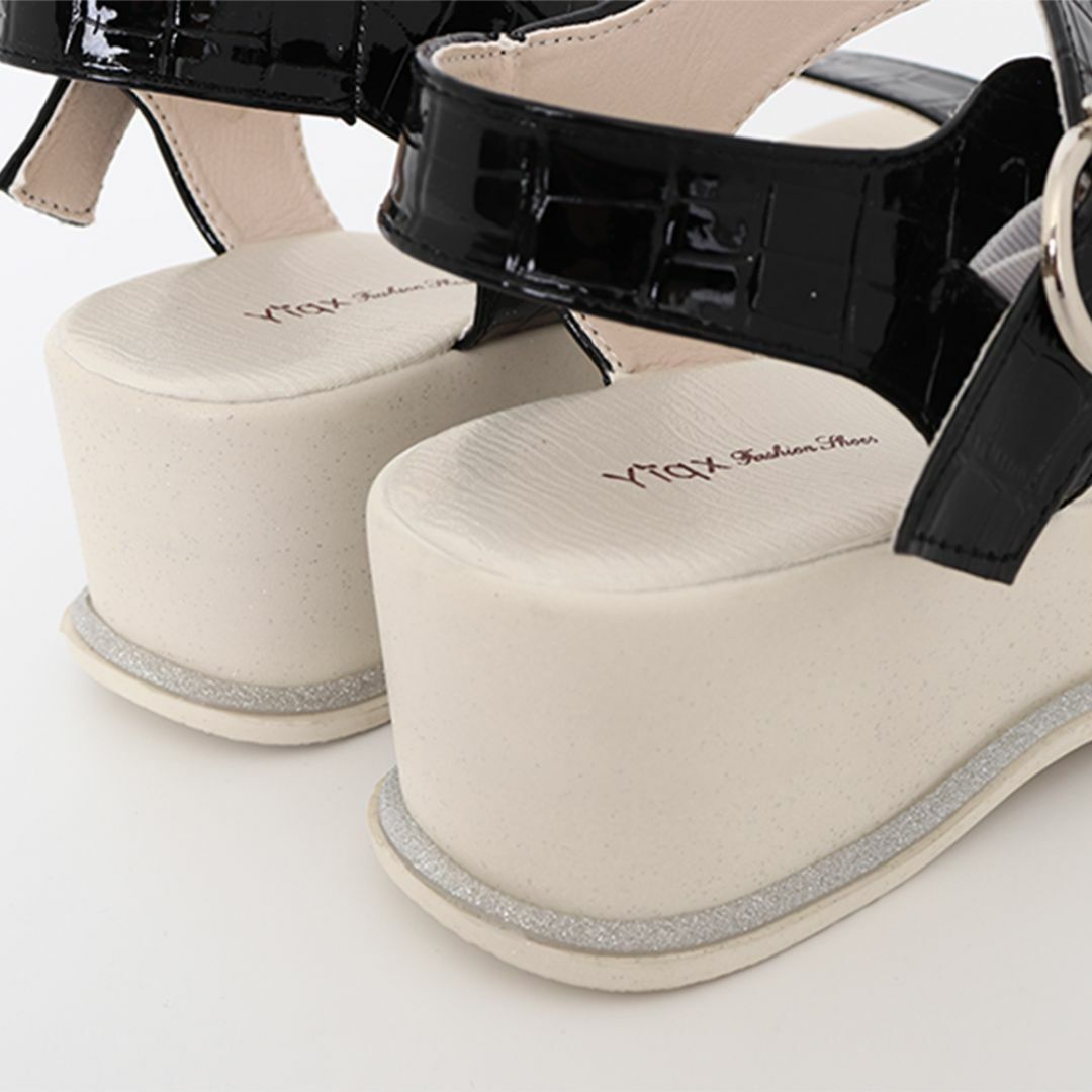 厚底サンダル レディース オルチャン ヒール:約6cm 韓国ファッション レディースの靴/シューズ(サンダル)の商品写真