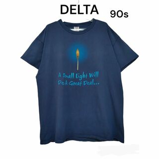 デルタ(DELTA)のDELTA　デルタ　90s　Tシャツ　古着　半袖　Light　光　マッチ(Tシャツ/カットソー(半袖/袖なし))