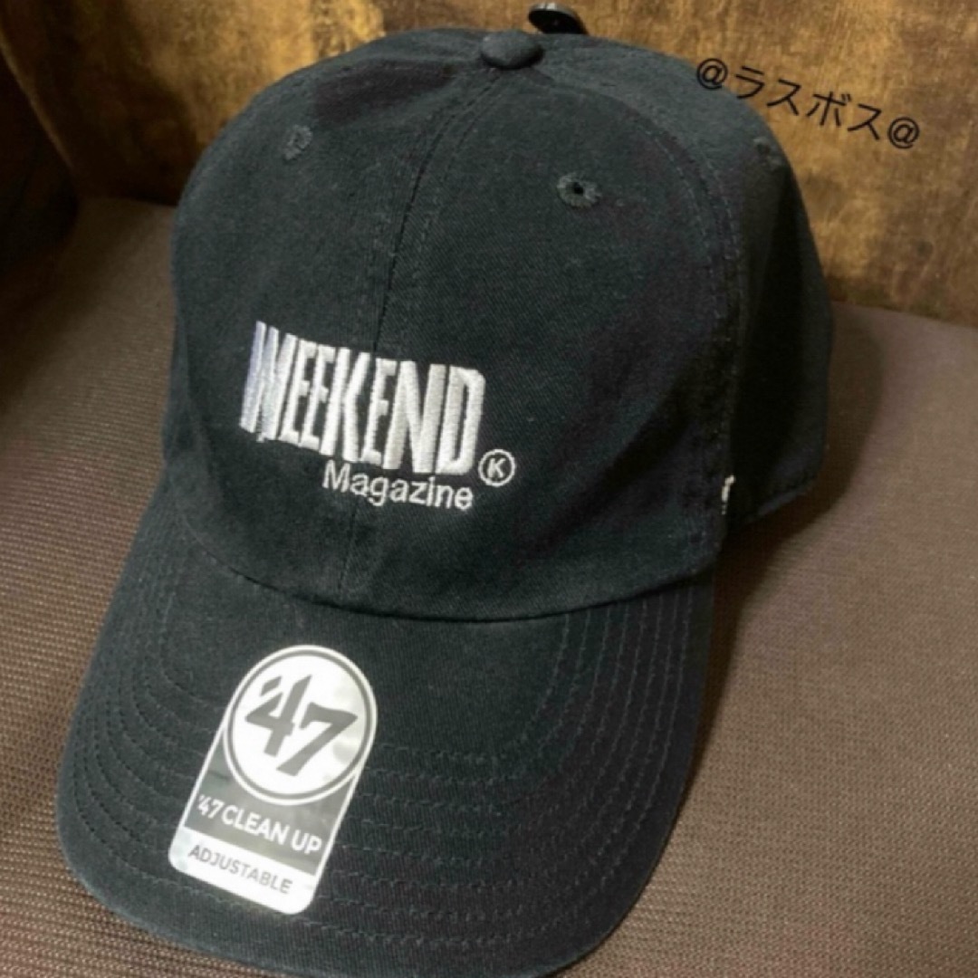 47 Brand(フォーティセブン)のWEEKEND Magazine 大阪　ブラック　キャップ メンズの帽子(キャップ)の商品写真