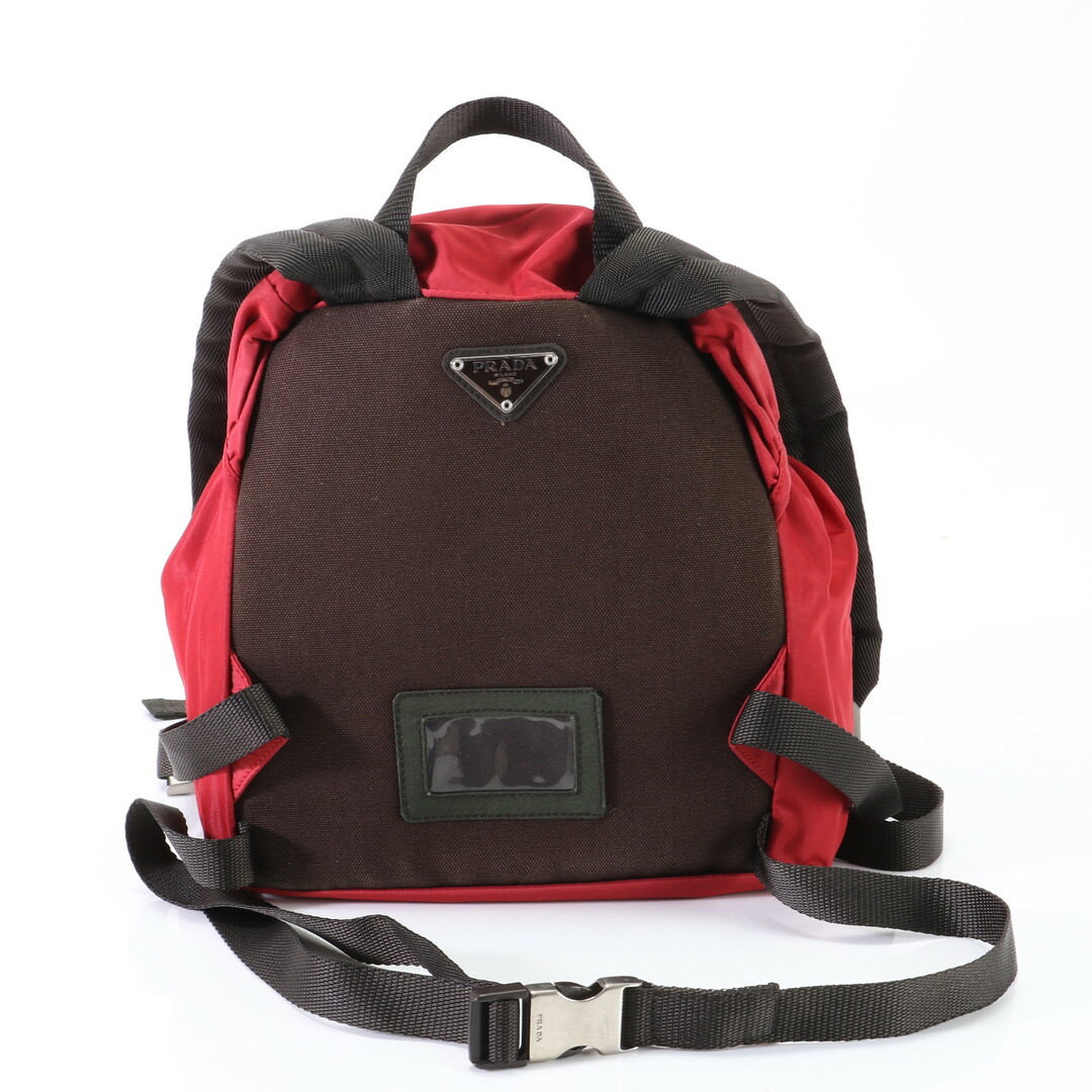 PRADA(プラダ)の美品 プラダ テスート ナイロン 三角ロゴ レザー リュックサック バックパック ショルダー バッグ ビジネス メンズ YYM U9-6 メンズのバッグ(バッグパック/リュック)の商品写真