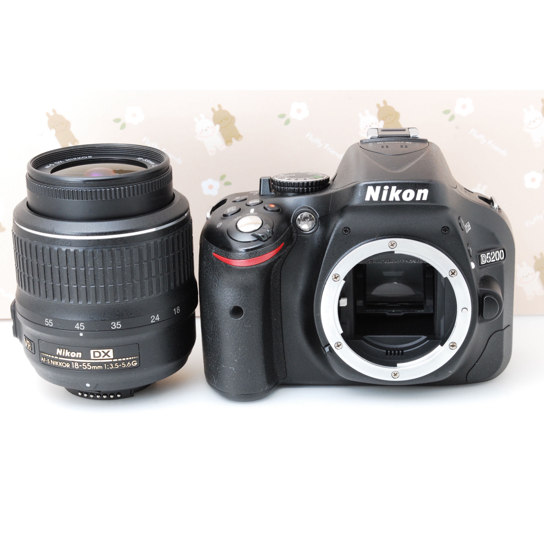 美品★Nikon D5200★超高画質2410万画素❤️自撮り＆スマホ転送OK♪