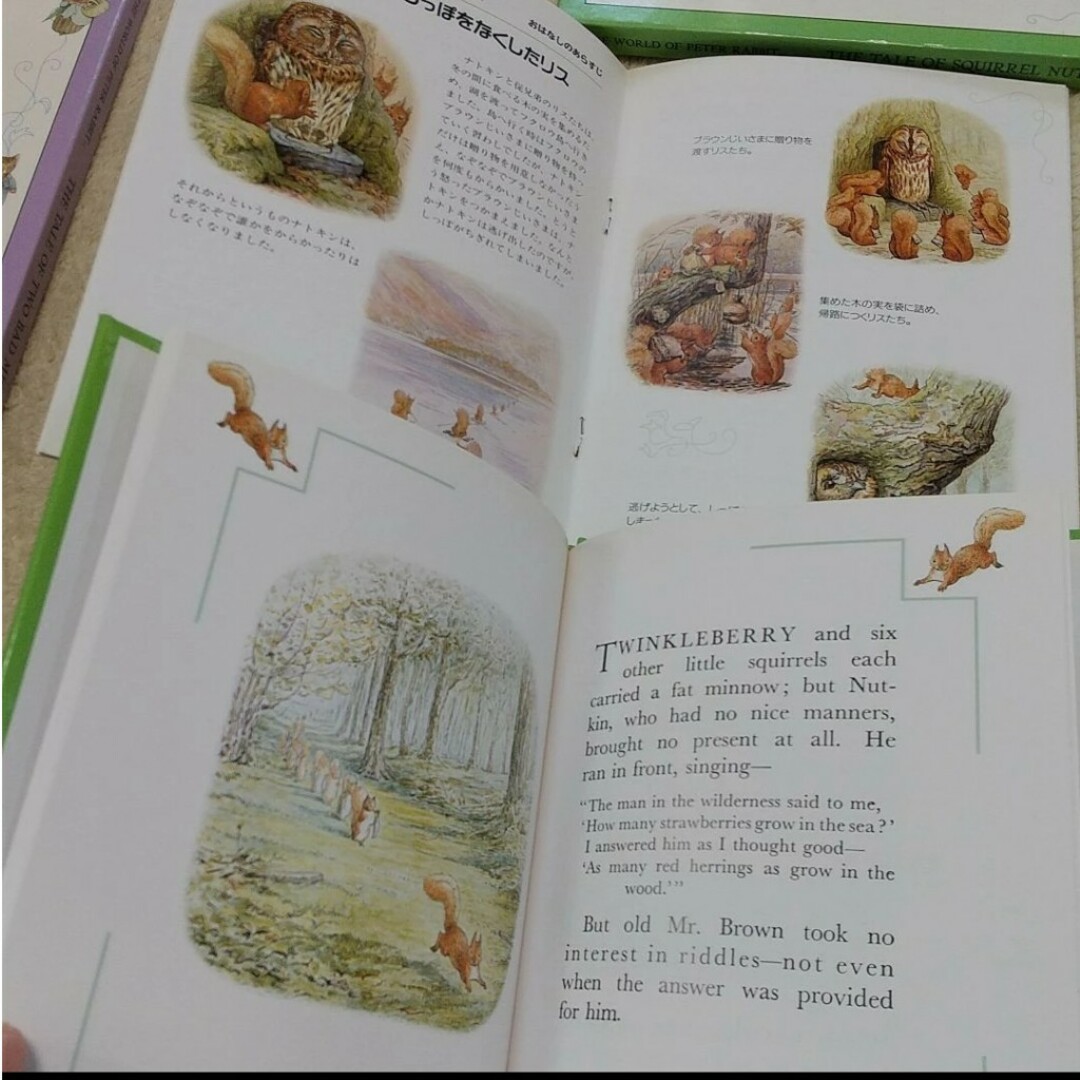 PETER RABBIT（TM）(ピーターラビット)のカルアシ チミーのおはなし りすのナトキンのおはなし ピーターラビット 英語 エンタメ/ホビーの本(洋書)の商品写真