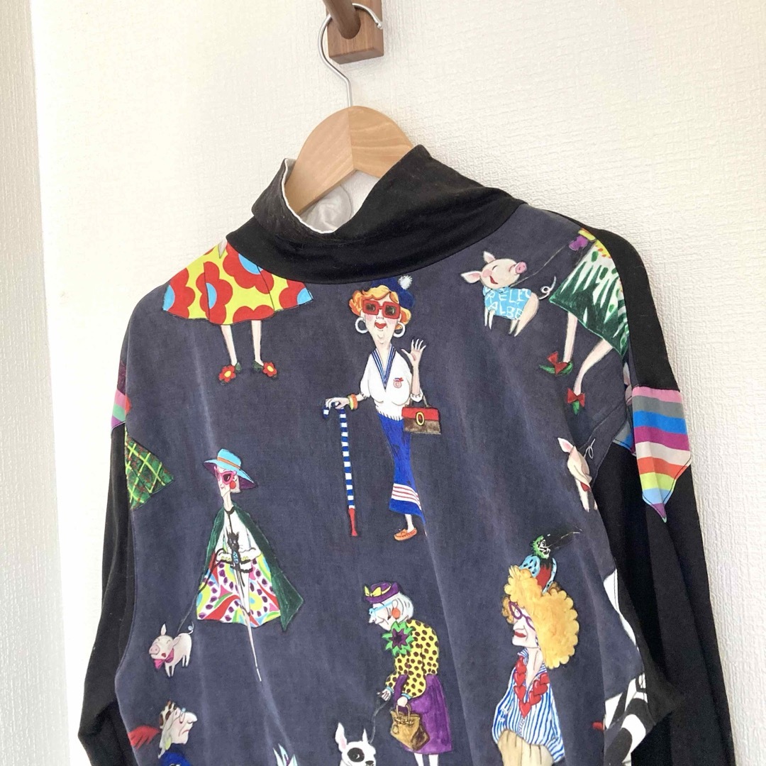 ALBEROBELLO - アルベロベロ Tシャツ カットソー レディース プリント ALBEROBELLO - アルベロベロ Tシャツ カットソー レディース プリント