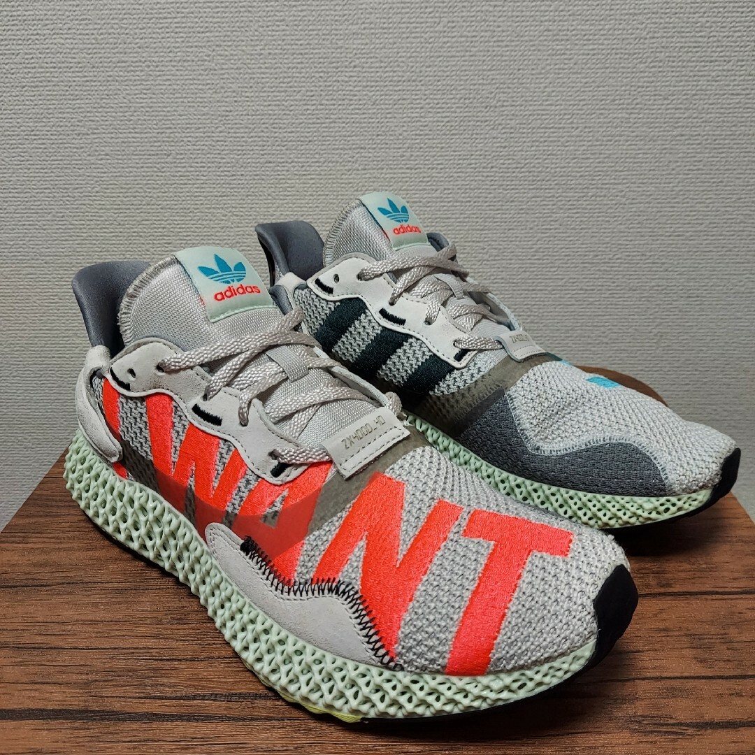 adidas(アディダス)のadidas ZX 4000 4D"I WANT I CAN"　メンズ 27.5 メンズの靴/シューズ(スニーカー)の商品写真