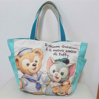 ジェラトーニ(ジェラトーニ)の【訳あり.新品.未使用】☆ディズニーシー☆ジェラトーニキャンパス地トートバッグ☆(トートバッグ)