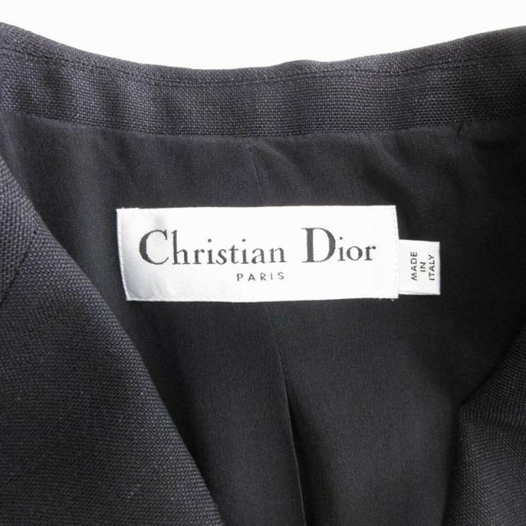 Christian Dior(クリスチャンディオール)のクリスチャンディオール セットアップ バー ジャケット パンツ 黒 IT36  レディースのジャケット/アウター(その他)の商品写真