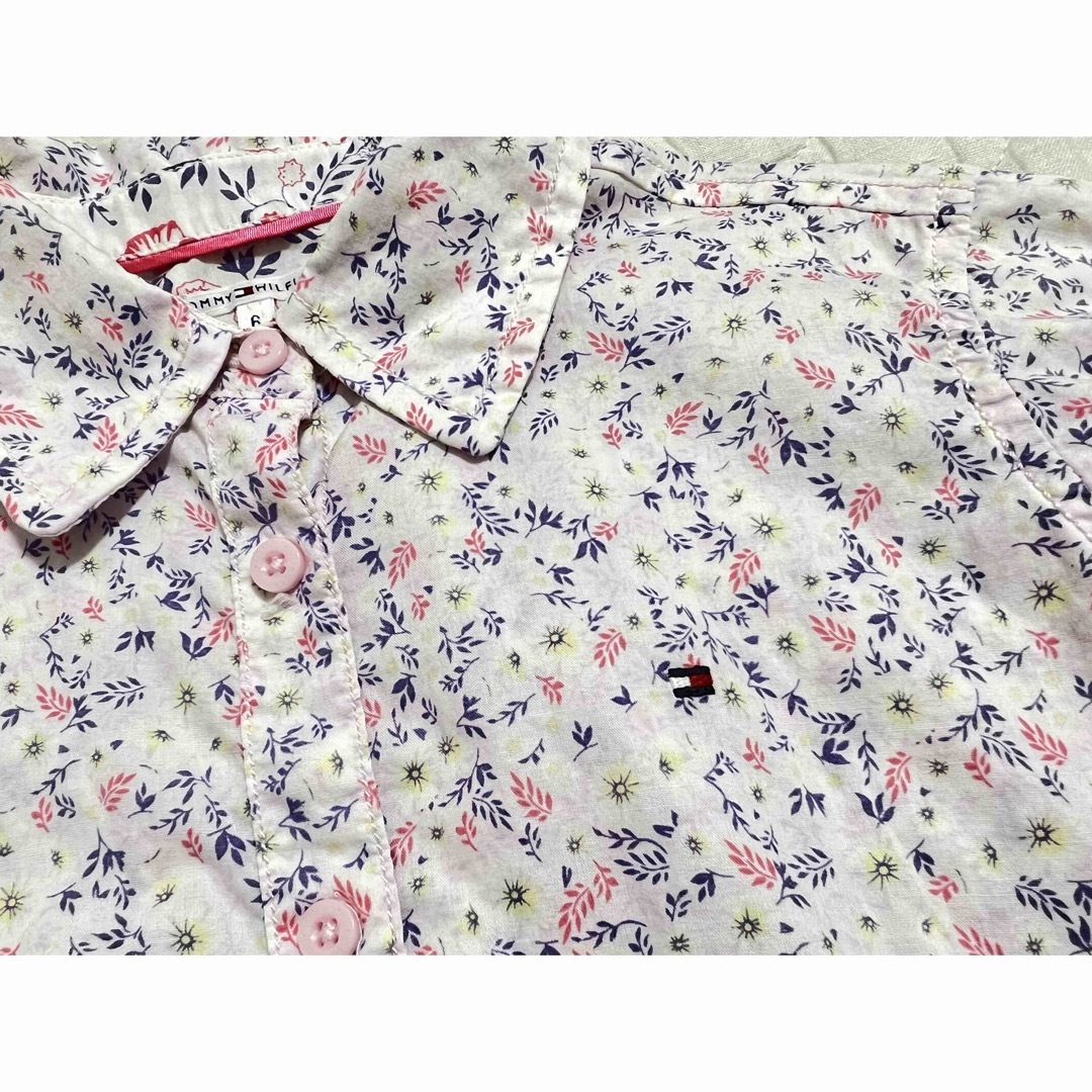 TOMMY HILFIGER(トミーヒルフィガー)のTOMMY HILFIGER 半袖シャツ size 6T キッズ/ベビー/マタニティのキッズ服女の子用(90cm~)(ブラウス)の商品写真