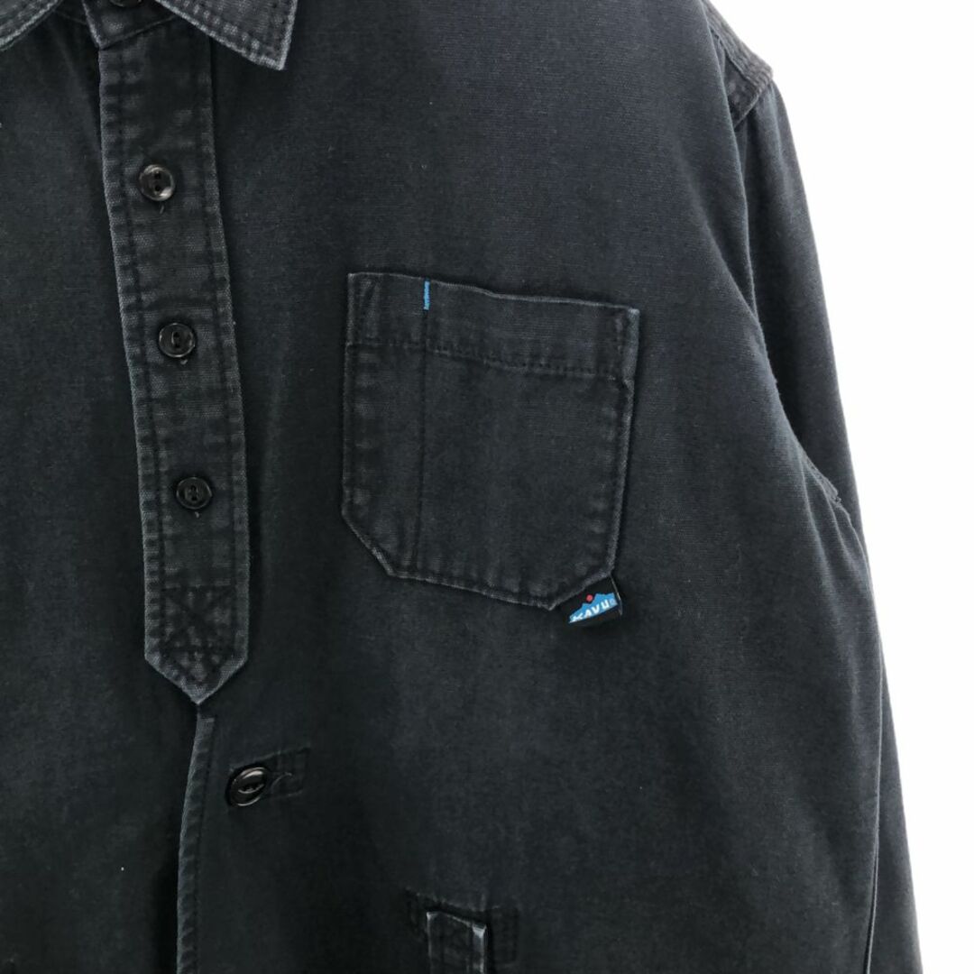 KAVU(カブー)のカブー 長袖 コットンシャツ XS ブラック KAVU アウトドア メンズ 古着 【240328】 メンズのトップス(シャツ)の商品写真