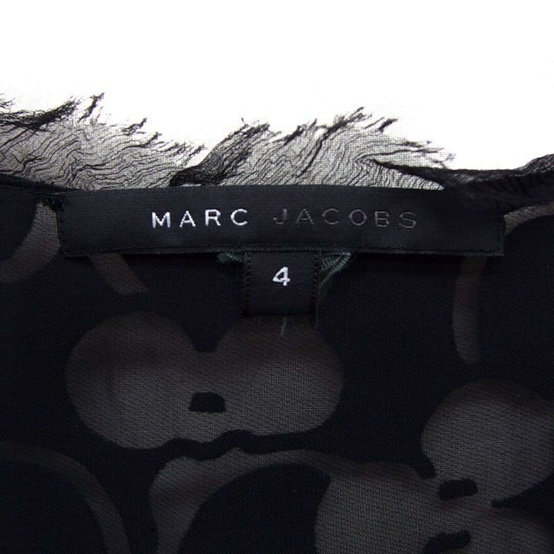 MARC JACOBS(マークジェイコブス)のマークジェイコブス 国内正規品 ワンピース フレア ひざ丈 シフォン シルク M レディースのワンピース(ひざ丈ワンピース)の商品写真