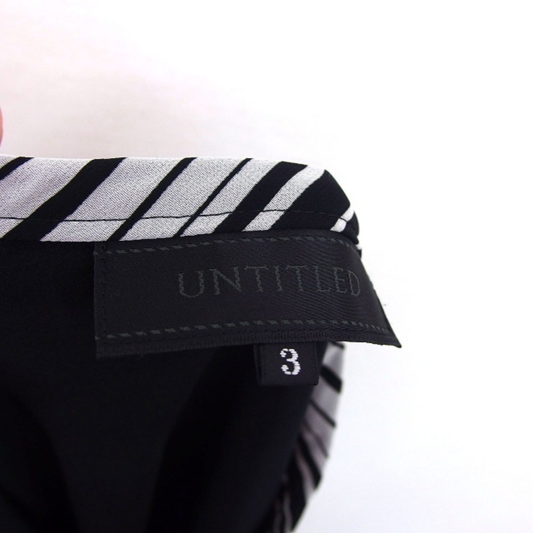 UNTITLED(アンタイトル)のアンタイトル UNTITLED フレア スカート 膝下 シフォン 総柄 3 レディースのスカート(ひざ丈スカート)の商品写真