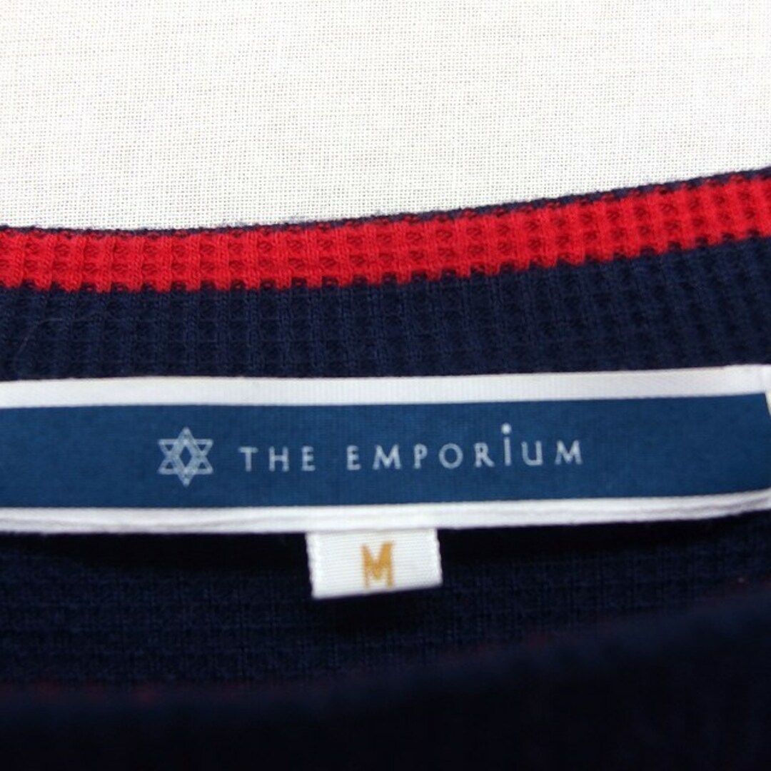 THE EMPORIUM(ジエンポリアム)のジ エンポリアム THE EMPORIUM カットソー 切替 ニット シフォン レディースのトップス(カットソー(半袖/袖なし))の商品写真