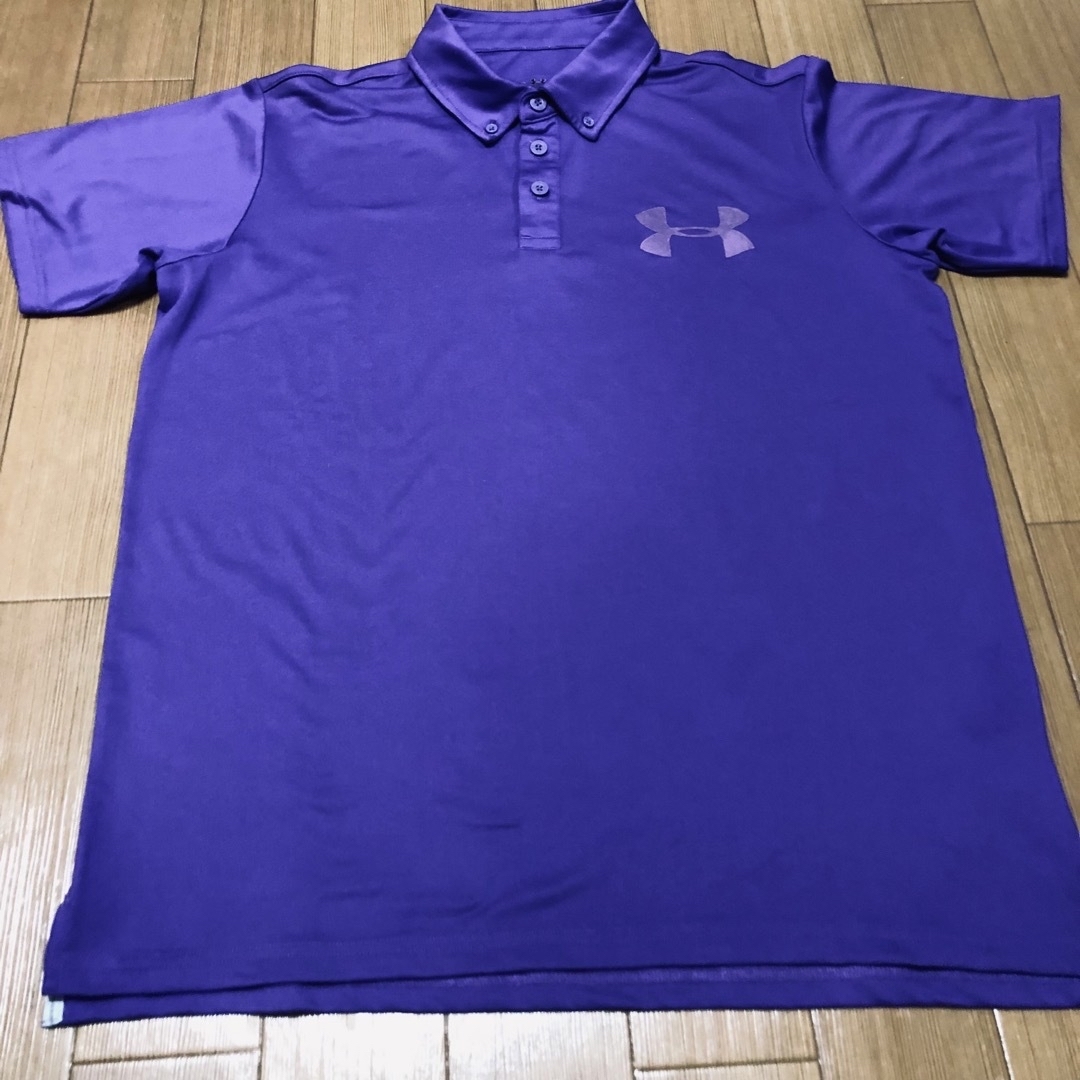 UNDER ARMOUR(アンダーアーマー)のアンダーアーマー 半袖シャツLGサイズ パープル メンズのトップス(Tシャツ/カットソー(半袖/袖なし))の商品写真