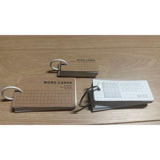 3個セットWORD CARDS 暗記カード 単語カード 暗記帳 単語帳 (その他)